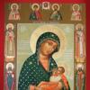 «блаженное чрево» икона божией матери Икона богородицы с младенцем во чреве